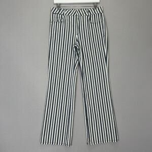 By Anthropologie Alena Striped Bootcut Pants Womens 29 Blue Trouser Coastal Boho